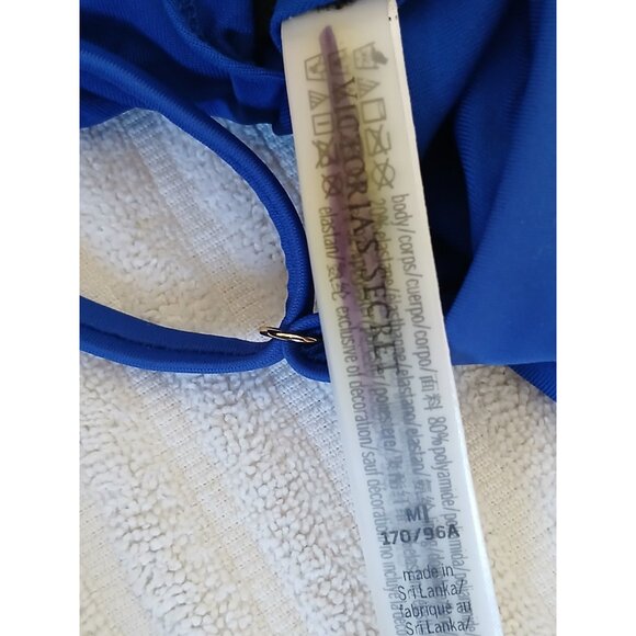 Victoria's Secret Womens Swimsuit Blue Size Medium 2  Pieces Summer Resort Beach - Picture 8 of 8